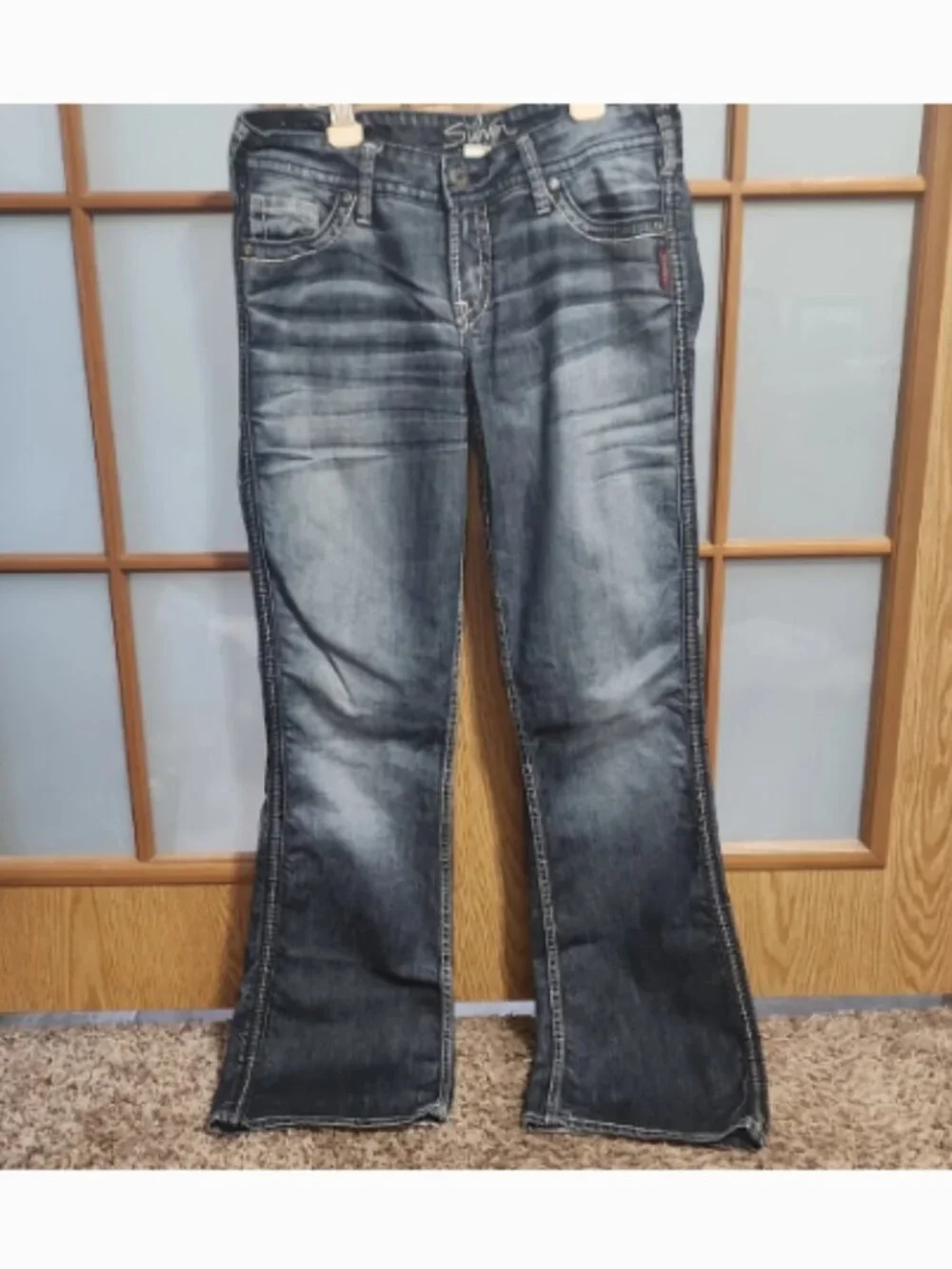 Silver Jeans Twisted Bootcut Women's Dark Wash Flare Jeans